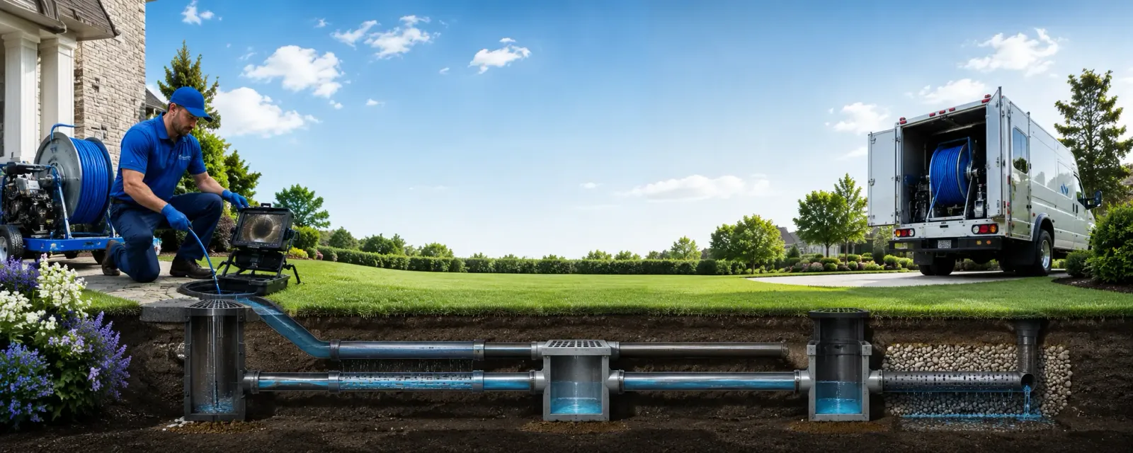 Outdoor drain cleaning information for Highland, WI